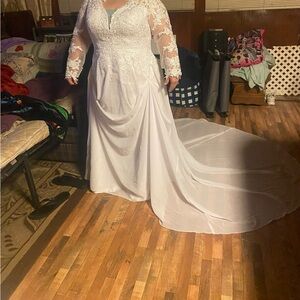 Wedding dress size 16-18